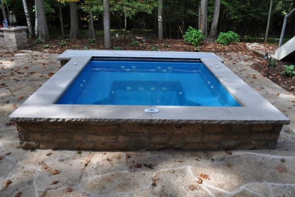 fiberglass inground spa